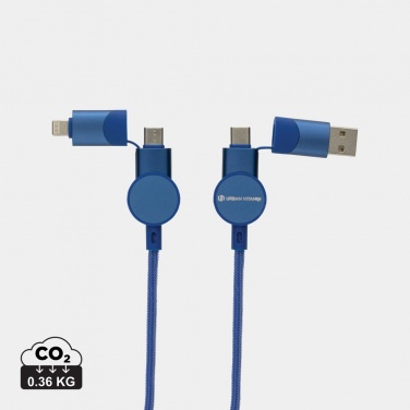 Logotrade Werbegeschenke das Foto: Oakland RCS rKunststoff 1,2m 6-in-1 Fast-Charging 45W Kabel