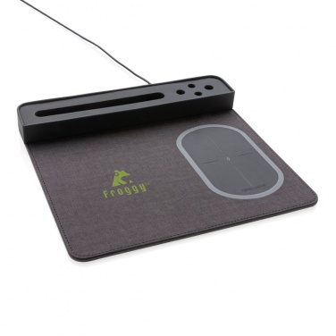 Logotrade Werbeartikel das Foto: Air Mousepad mit 5W Wireless Charger und USB