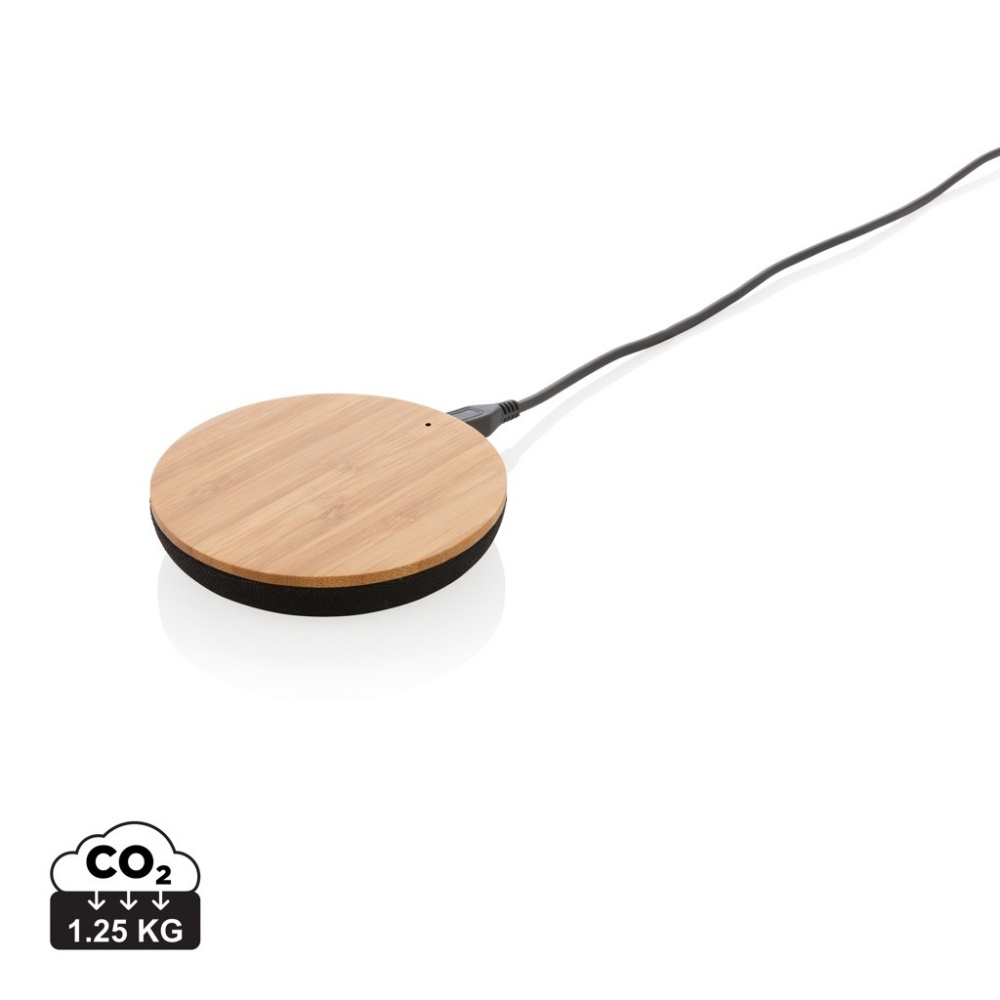 Logotrade werbemittel das Foto: Bamboo X 5W Wireless Charger