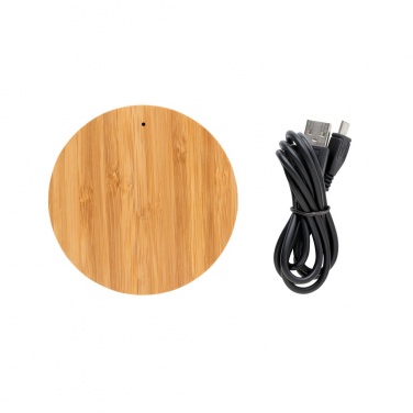 Logotrade Logogeschenke das Foto: Bamboo X 5W Wireless Charger