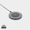 Terra 10W Wireless Charger aus RCS recyceltem Aluminium, grau