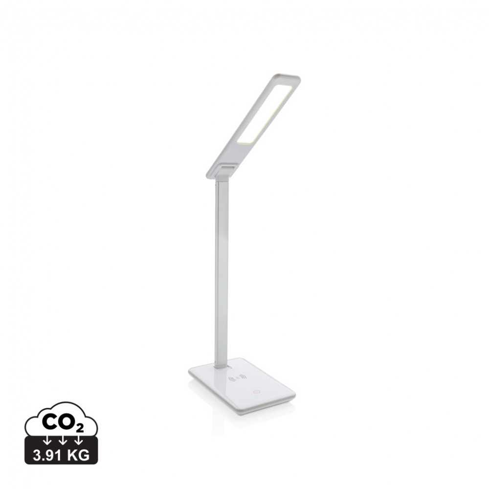 Logotrade Geschäftsgeschenke das Foto: 5W Wireless Charging Schreibtischlampe