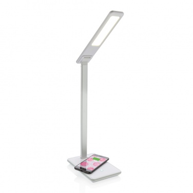 Logotrade Firmengeschenke das Foto: 5W Wireless Charging Schreibtischlampe