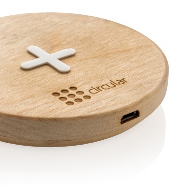 Logotrade werbemittel das Foto: 5W Wirless-Charger aus Holz