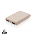 Weizenstroh 5.000 mAh Pocket Powerbank, khaki