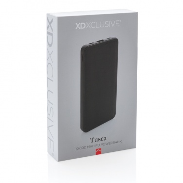 Logotrade Werbeartikel das Foto: Tusca 10.000 mAh PU Powerbank