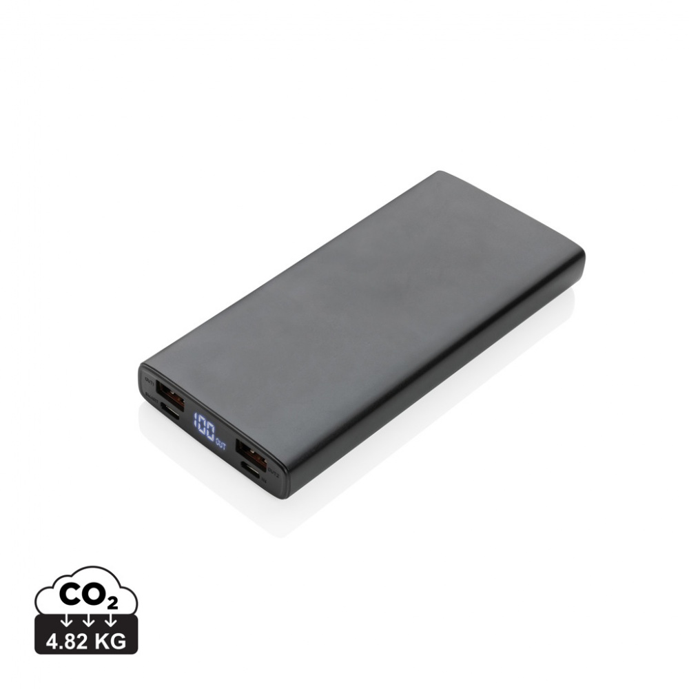 Logotrade Logogeschenke das Foto: 18W PD Powerbank mit 10.000 mAh aus Aluminium