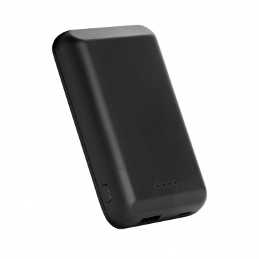 Logotrade Firmengeschenke das Foto: Magnetische 5.000 mAh Wireless Powerbank