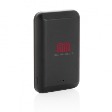 Logotrade Firmengeschenke das Foto: Magnetische 5.000 mAh Wireless Powerbank