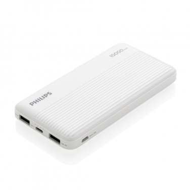 Logotrade Werbegeschenke das Foto: Philips 10.000 mAh Slim Powerbank