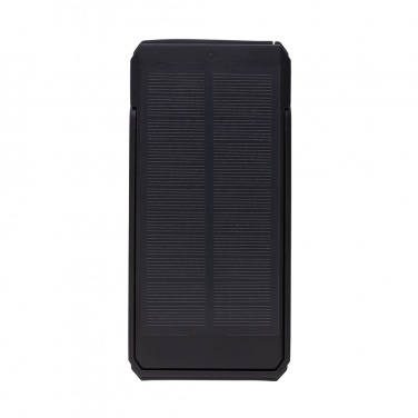 Logotrade Werbeartikel das Foto: Skywave 10000mAh Solarpowerbank aus RCS recycelt. Kunststoff