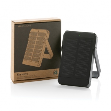 Logotrade werbemittel das Foto: Skywave 5000mah Solar Powerbank, 10W Wireless aus rPlastik