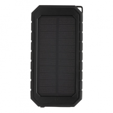 Logotrade Werbegeschenke das Foto: 10.000 mAh Solar-Powerbank mit 10W Wireless aus RCS Plastik