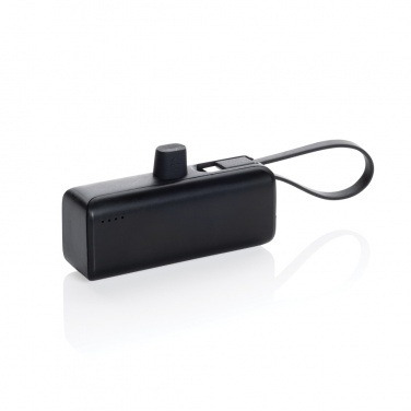 Logotrade Firmengeschenke das Foto: Powerlink 3000mah Powerbank aus RCS rPlastic mit USB-C Kabel