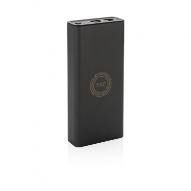 Logotrade Werbegeschenke das Foto: Terra 20.000mAh 20W Powerbank aus RCS recyceltem Aluminium