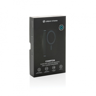 Logotrade Firmengeschenke das Foto: Urban Vitamin Compton 10000mAh Powerbank aus RCS Plastik/Alu