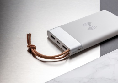 Logotrade Logogeschenke das Foto: Aria 8.000 mAh 5W Wireless Charging Powerbank