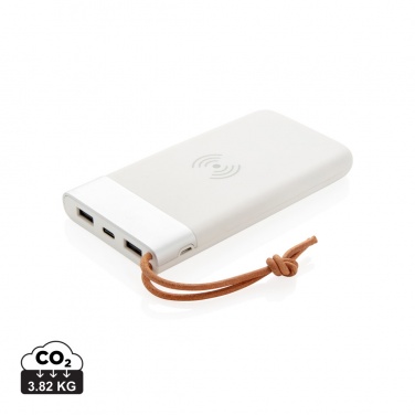 Logotrade Werbeartikel das Foto: Aria 8.000 mAh 5W Wireless Charging Powerbank