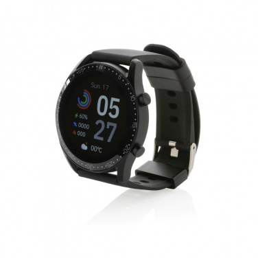 Logotrade werbemittel das Foto: Runde Fit Watch aus RCS recyceltem TPU