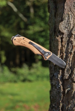 Logotrade Werbegeschenke das Foto: Outdoormesser aus Holz