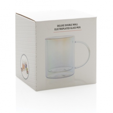 : Doppelwandiger Deluxe-Becher aus galvanisiertem Glas