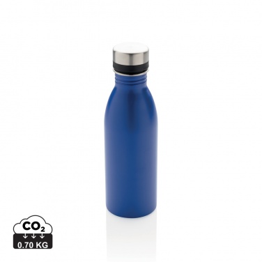 Logotrade Geschäftsgeschenke das Foto: Deluxe Wasserflasche aus RCS recyceltem Stainless-Steel