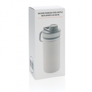 Logotrade Werbegeschenke das Foto: Sport Vakuum-Flasche aus Stainless Steel 550ml