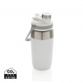 500ml Vakuum StainlessSteel Flasche mit Dual-Deckel-Funktion, Weiß