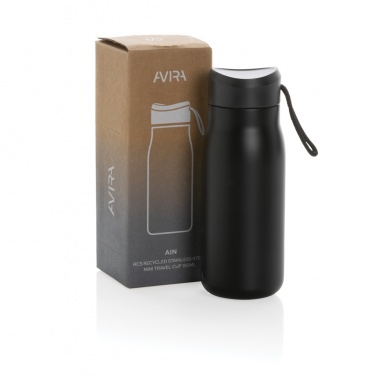 Logotrade Firmengeschenke das Foto: Avira Ain 150ml Reiseflasche aus RCS rec. Stainless-Steel