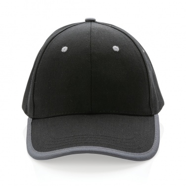 Logotrade Werbegeschenke das Foto: Impact AWARE™ 280gr Brushed rCotton 6 Panel Kontrast-Cap