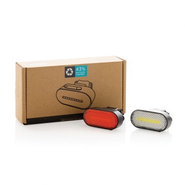 : Lumino USB Fahrradlicht-Set aus RCS recyceltem Kunststoff