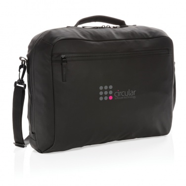 Logotrade Geschäftsgeschenke das Foto: Fashion schwarze 15,6" Laptoptasche, PVC-frei