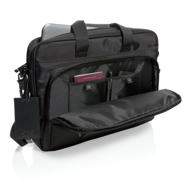 Logotrade Firmengeschenke das Foto: Swiss Peak RPET Voyager RFID 15.6" Laptoptasche