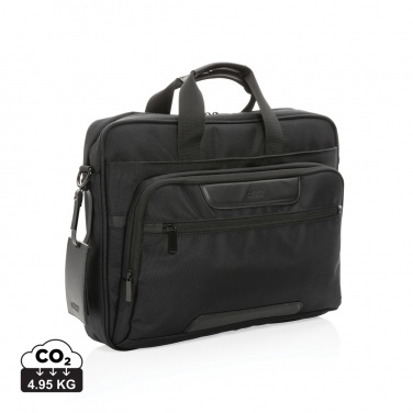 Logotrade Werbeartikel das Foto: Swiss Peak AWARE™ RPET Voyager 15.6" Laptop-Tasche