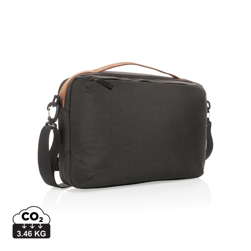 Logotrade Firmengeschenke das Foto: Impact AWARE™ 300D Two-Tone Deluxe 15.6" Laptop-Tasche