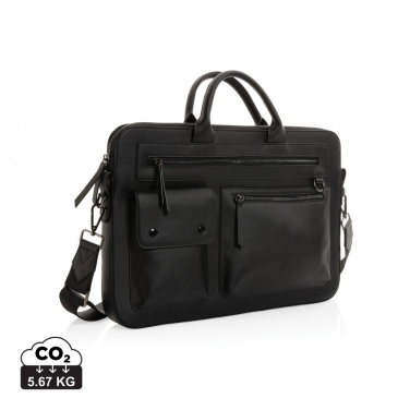 Logotrade Logogeschenke das Foto: Swiss Peak 14" Laptoptasche aus GRS recyceltem PU