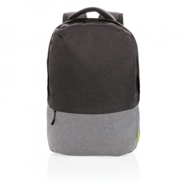 Logotrade Werbeartikel das Foto: Duo Color RPET 15.6" RFID Laptop-Rucksack, PVC-frei