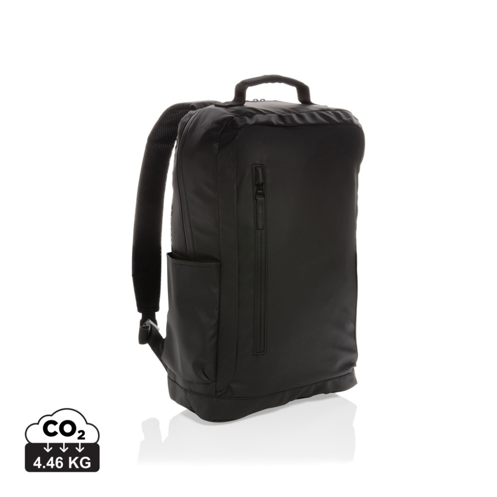 Logotrade Werbegeschenke das Foto: Fashion schwarzer 15.6" Laptop-Rucksack, PVC-frei