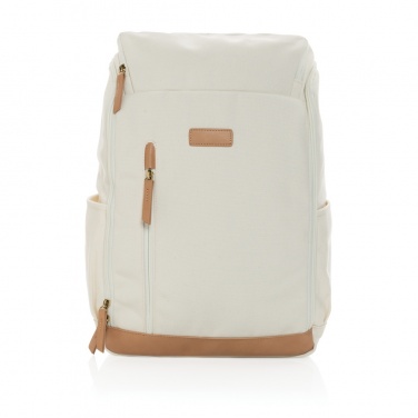 Logotrade Werbeartikel das Foto: Impact AWARE™ 16 oz. r recyceltem canvas 15" Laptop-Rucksack