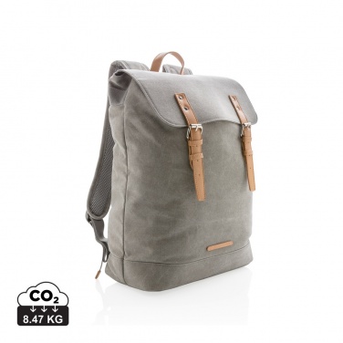 Logotrade werbemittel das Foto: Canvas Laptop-Rucksack, PVC-frei