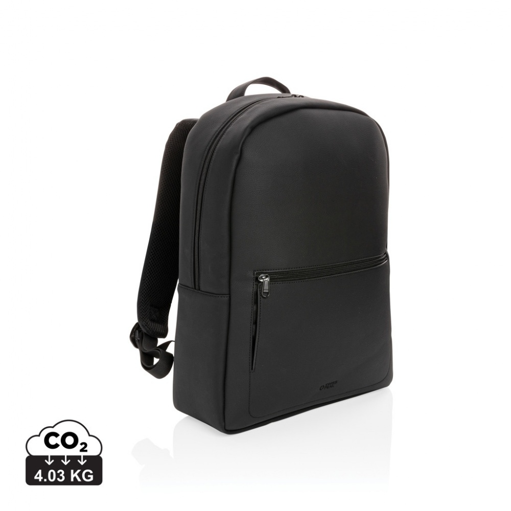 Logotrade Logogeschenke das Foto: Swiss Peak Deluxe PU Laptop-Rucksack, PVC-frei