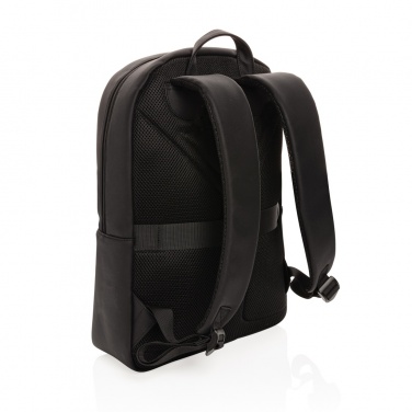 Logotrade Werbeartikel das Foto: Swiss Peak Deluxe PU Laptop-Rucksack, PVC-frei