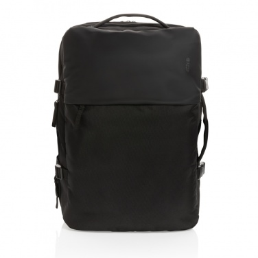 Logotrade Werbeartikel das Foto: Swiss Peak AWARE™ RPET 15.6" erweiterbarer Wochenendrucksack