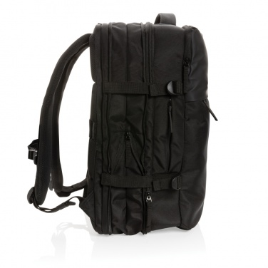 Logotrade Werbeartikel das Foto: Swiss Peak AWARE™ RPET 15.6" erweiterbarer Wochenendrucksack