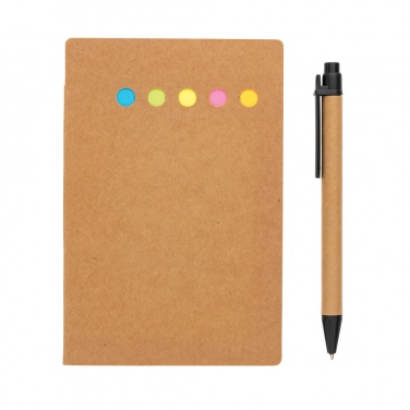 : Haftnotizen im A6 Kraft-Booklet mit Stift