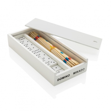 : Deluxe Mikado/Domino Set in Holzbox