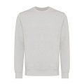 Iqoniq Etosha Lightweight Sweater aus recycelter Baumwolle, hellgrau meliert