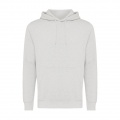 Iqoniq Rila Lightweight Hoodie aus recycelter Baumwolle, hellgrau meliert