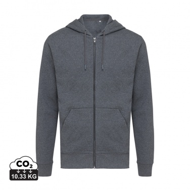 Logotrade Geschäftsgeschenke das Foto: Iqoniq Abisko Zip-Kapuzenpullover aus recycelter Baumwolle