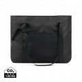 VINGA Livorno Maxi-Tasche aus GRS recyceltem Polyester, Schwarz